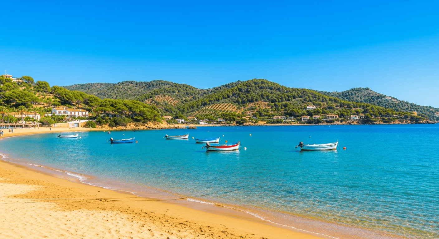 Costa mediterránea desde el mar