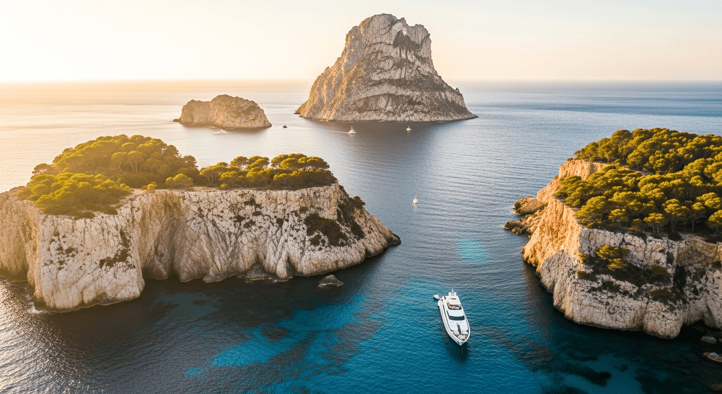 Ibiza Küsteline from the water